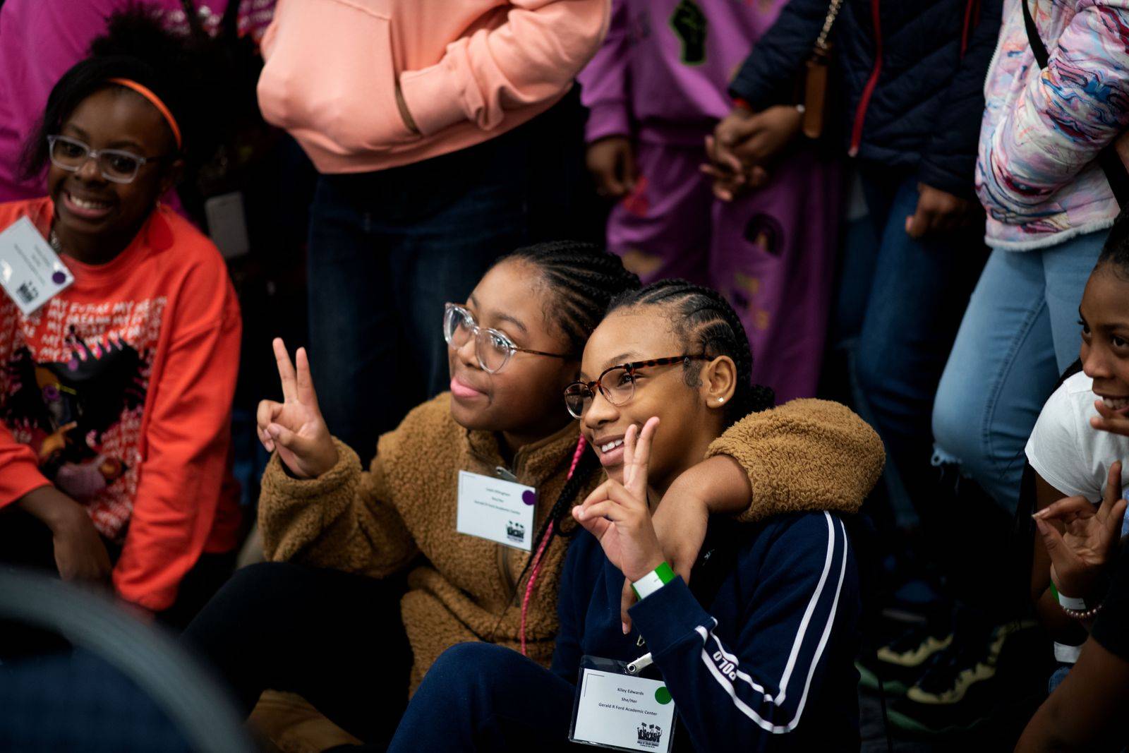 Group of girls at the Girls of Color Summit